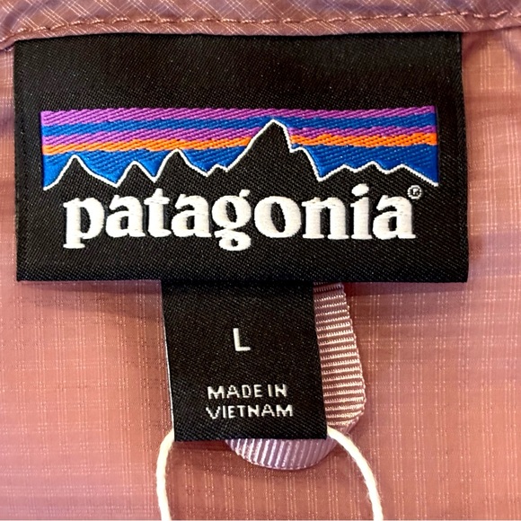 Patagonia NWT Houdini Men’s Jacket Mauve Lightweight Windbreaker Hood Large - Picture 5 of 16